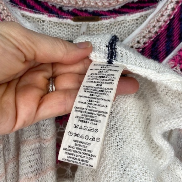 FREE PEOPLE open front cropped cardigan size S - Picture 3 of 7